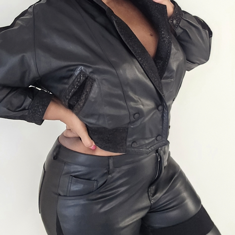 Women's Black Leather Jacket
